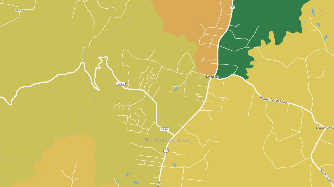 38565, TN Map of Theft Rates
