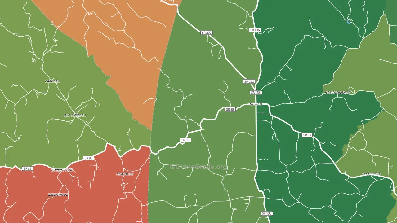 38568, TN Map of Theft Rates