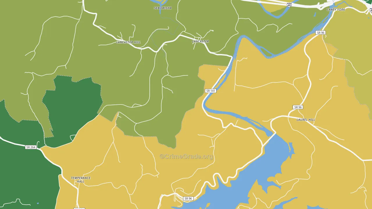 38569, TN Map of Theft Rates