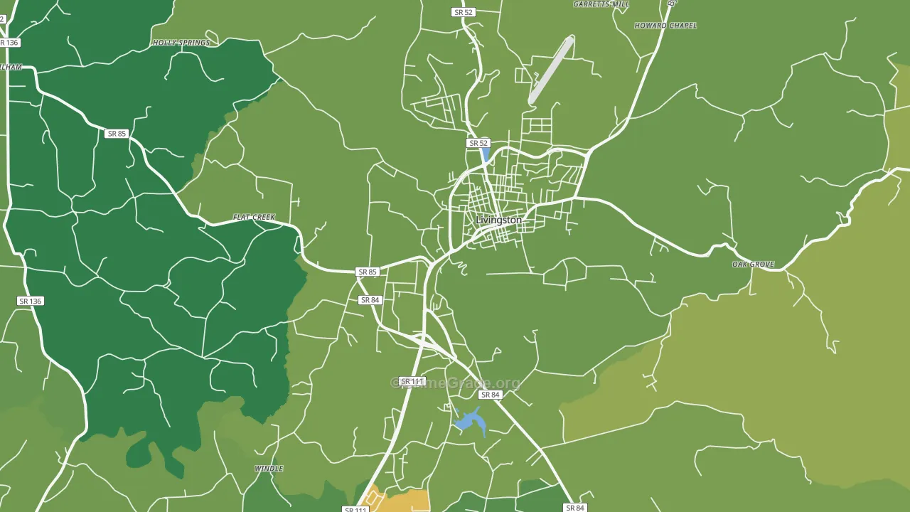 38570, TN Map of Theft Rates