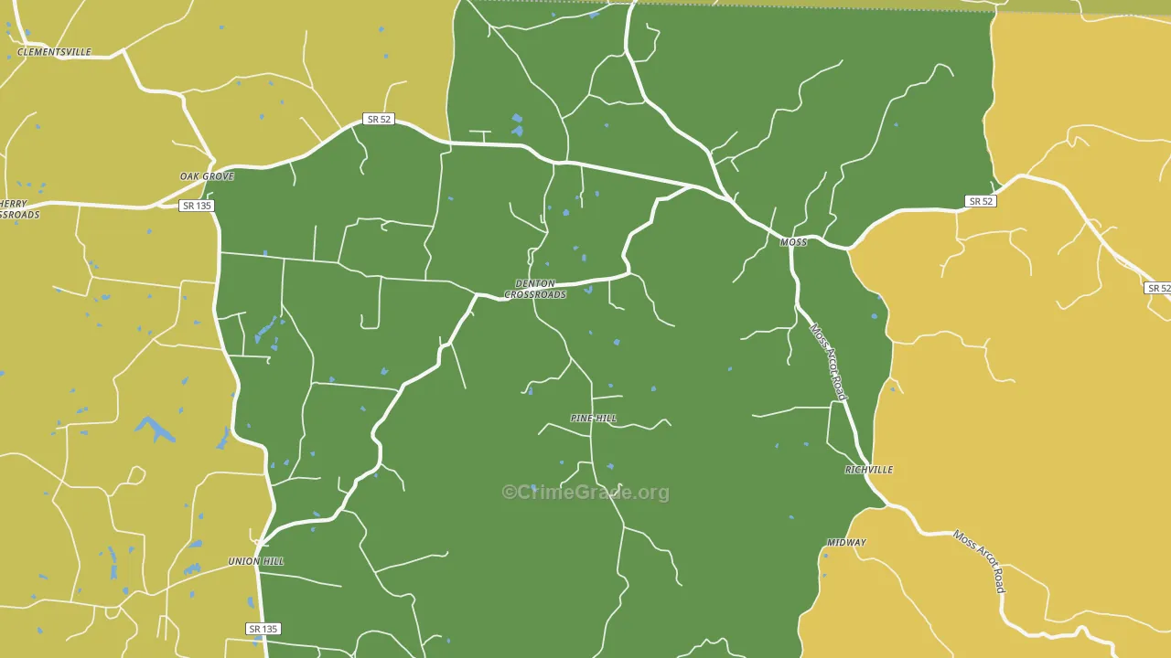 38575, TN Map of Theft Rates