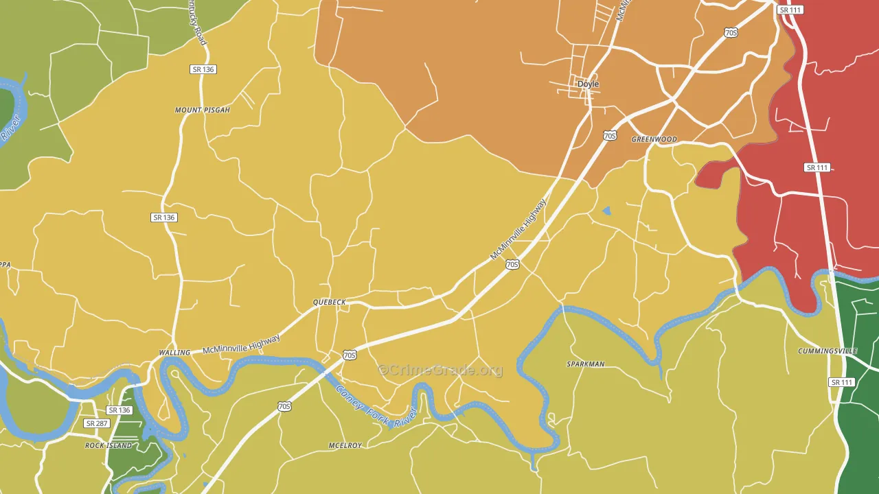 38579, TN Map of Theft Rates