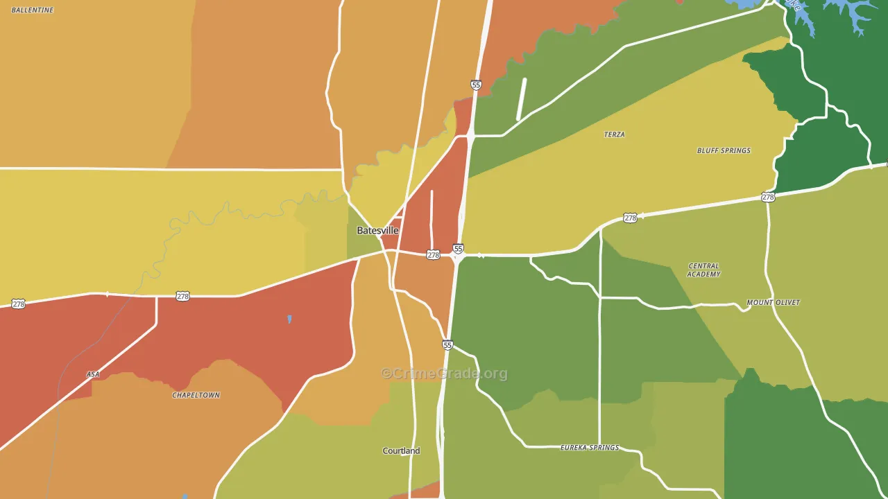 38606, MS Map of Theft Rates