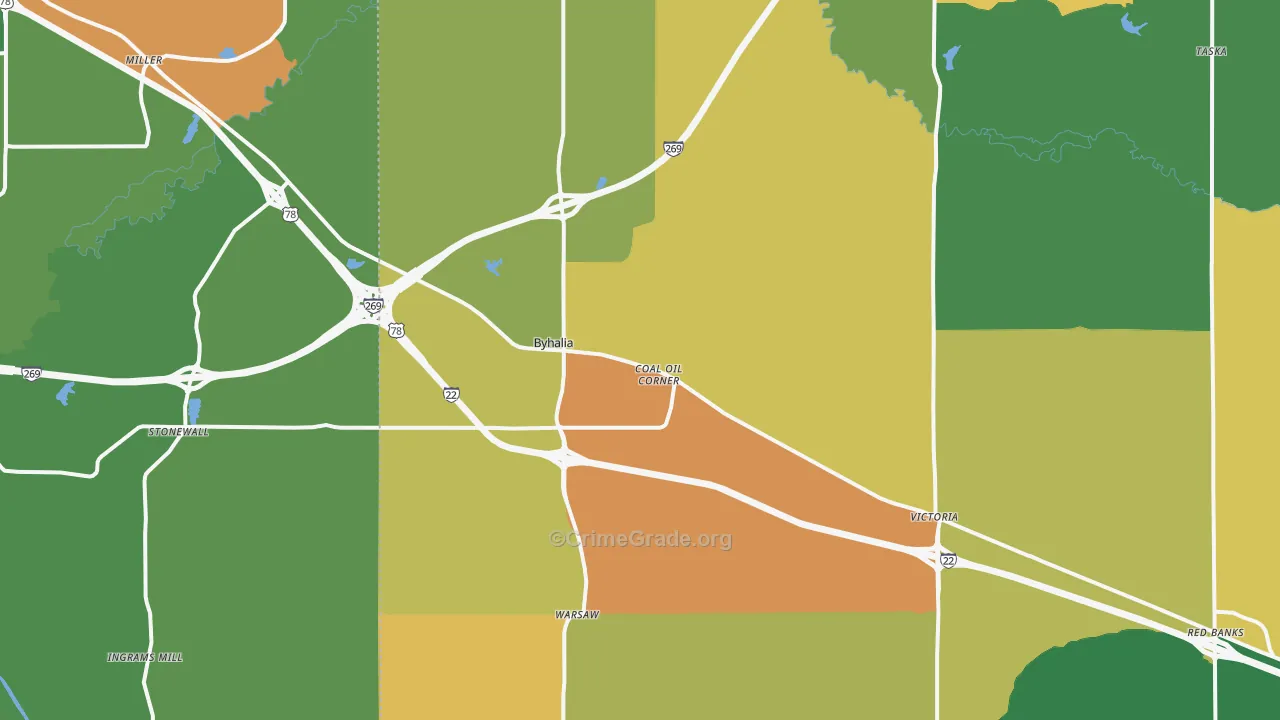 38611, MS Map of Theft Rates