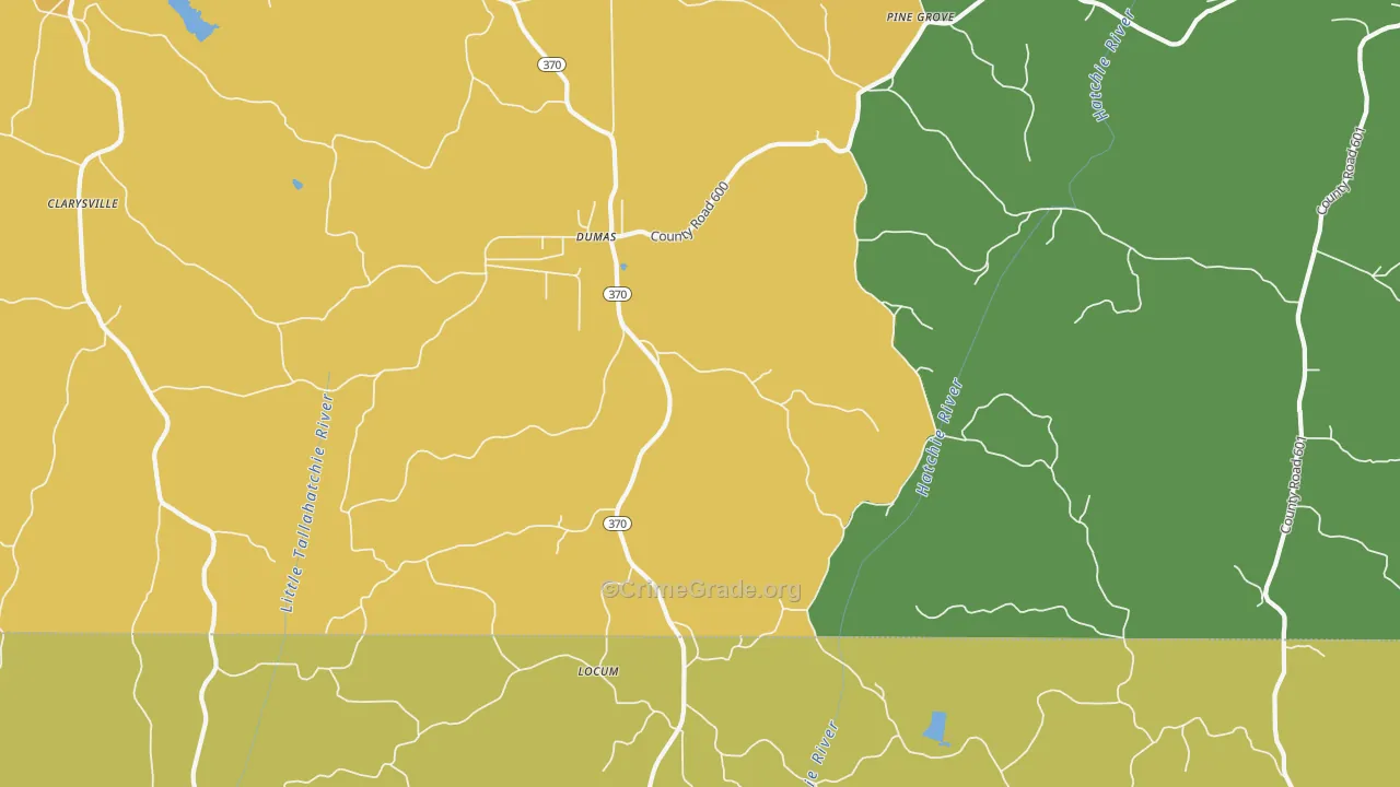 38625, MS Map of Theft Rates
