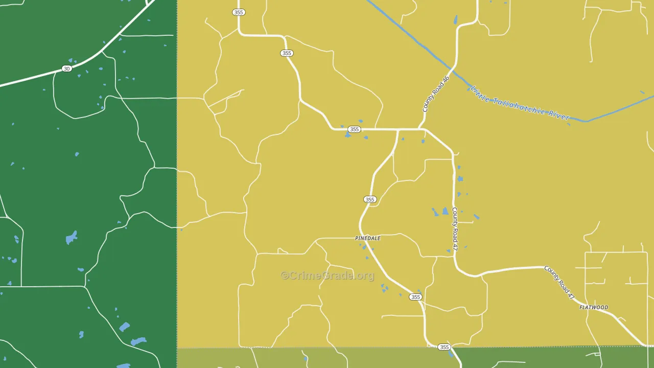 38627, MS Map of Theft Rates