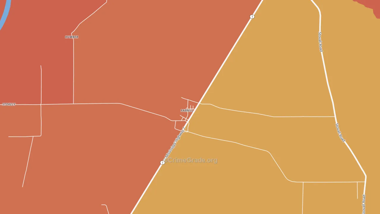 38630, MS Map of Theft Rates