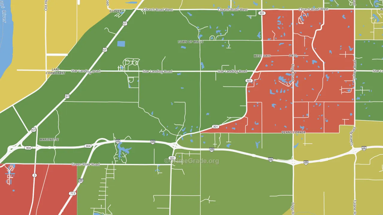 38641, MS Map of Theft Rates