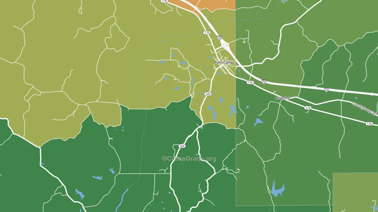 38659, MS Map of Theft Rates
