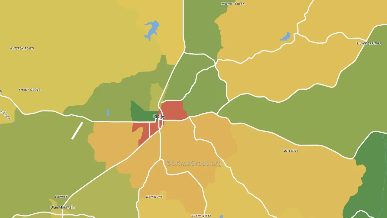 38663, MS Map of Theft Rates
