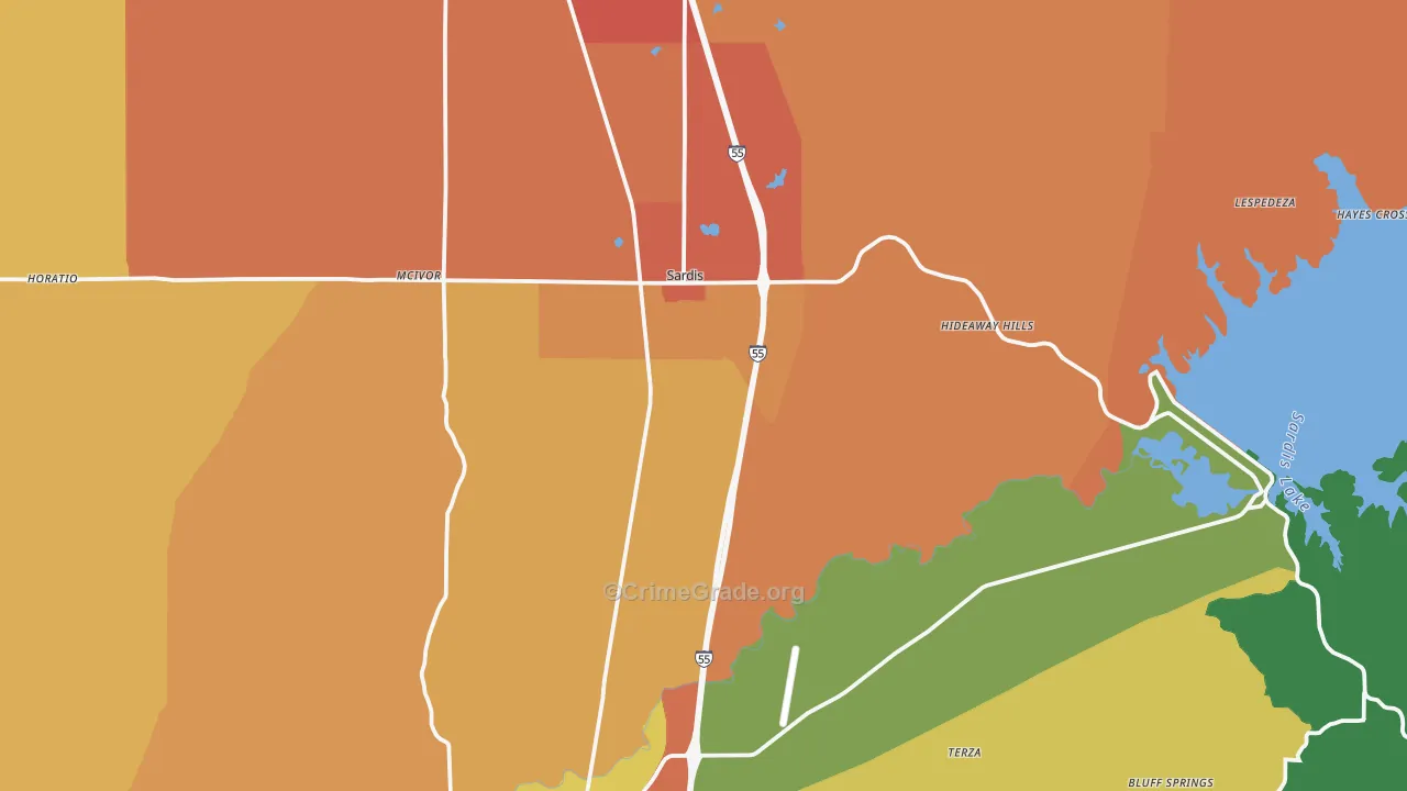 38666, MS Map of Theft Rates