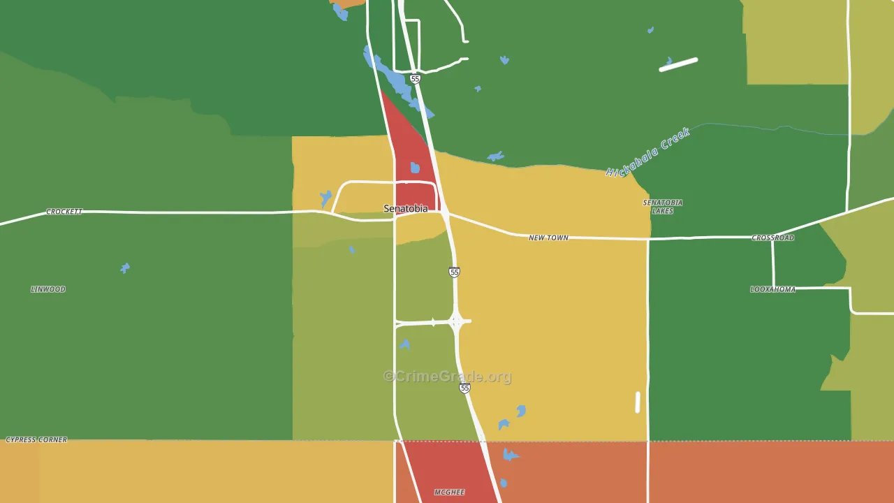 38668, MS Map of Theft Rates