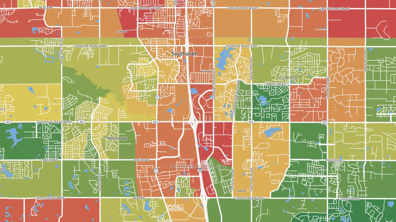38671, MS Map of Theft Rates