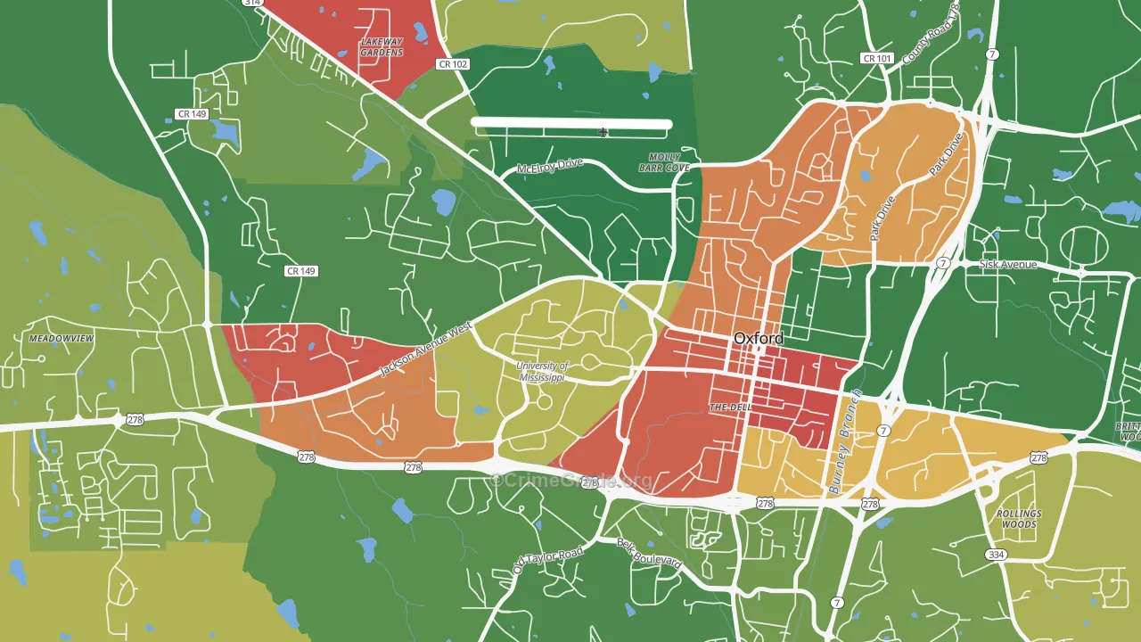 38677, MS Map of Theft Rates
