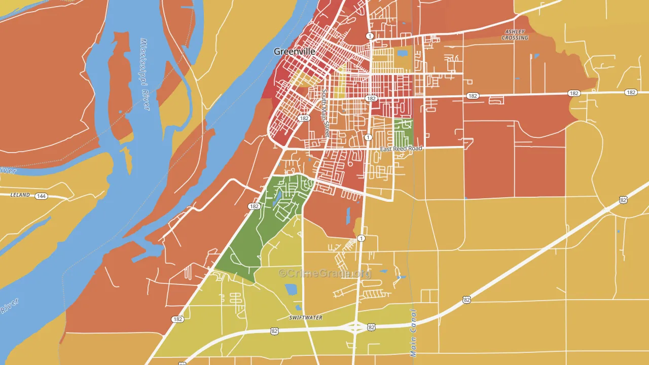 38701, MS Map of Theft Rates