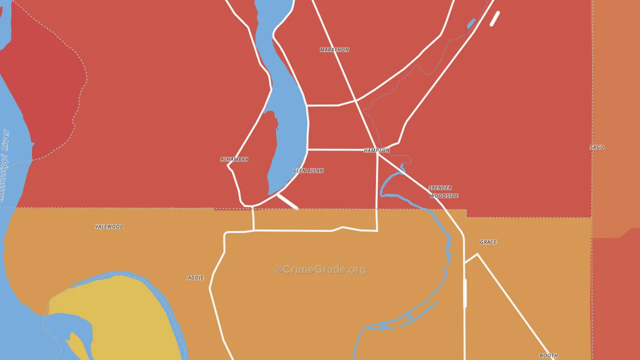 38744, MS Map of Theft Rates