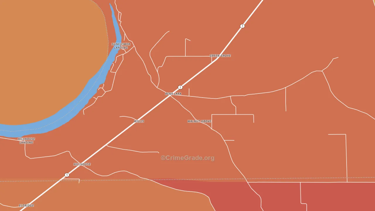 38767, MS Map of Theft Rates