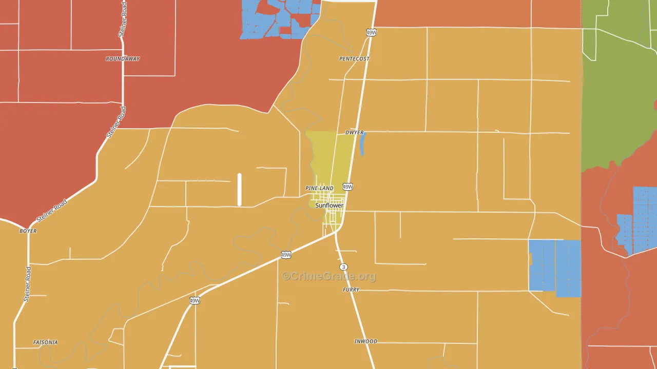 38778, MS Map of Theft Rates