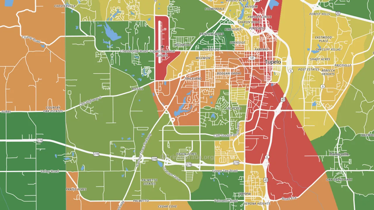 38801, MS Map of Theft Rates