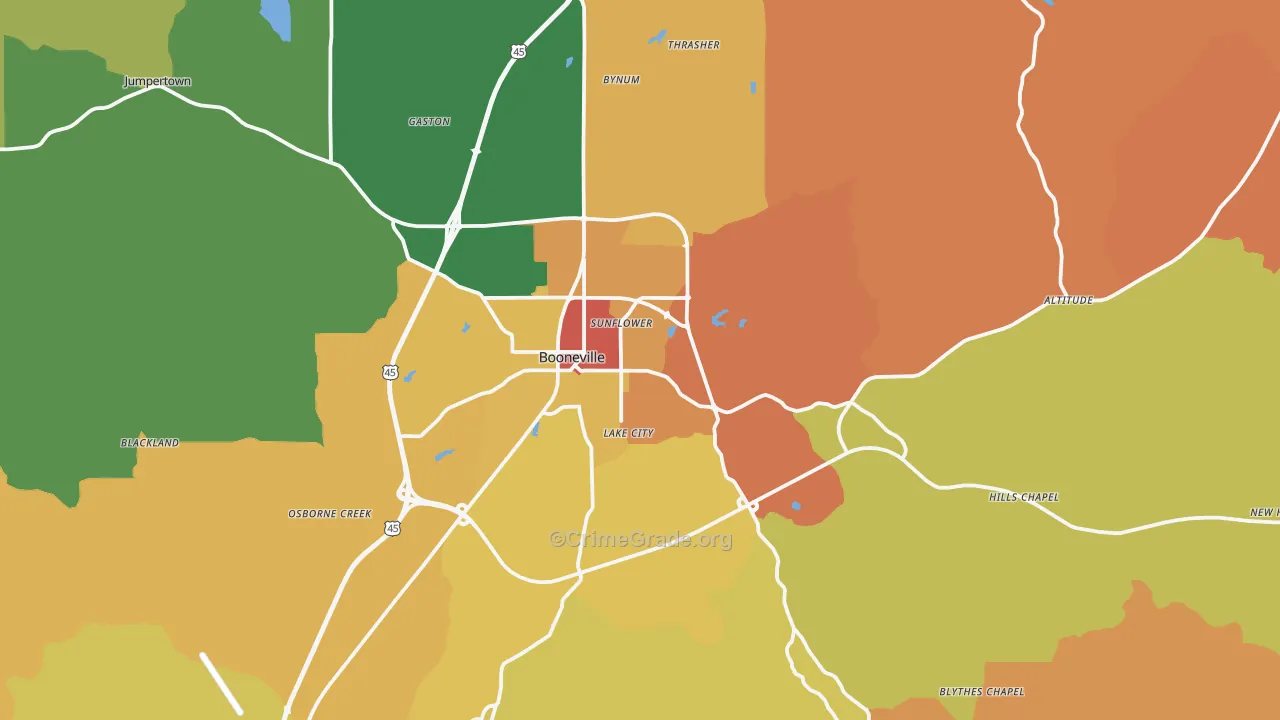 38829, MS Map of Theft Rates