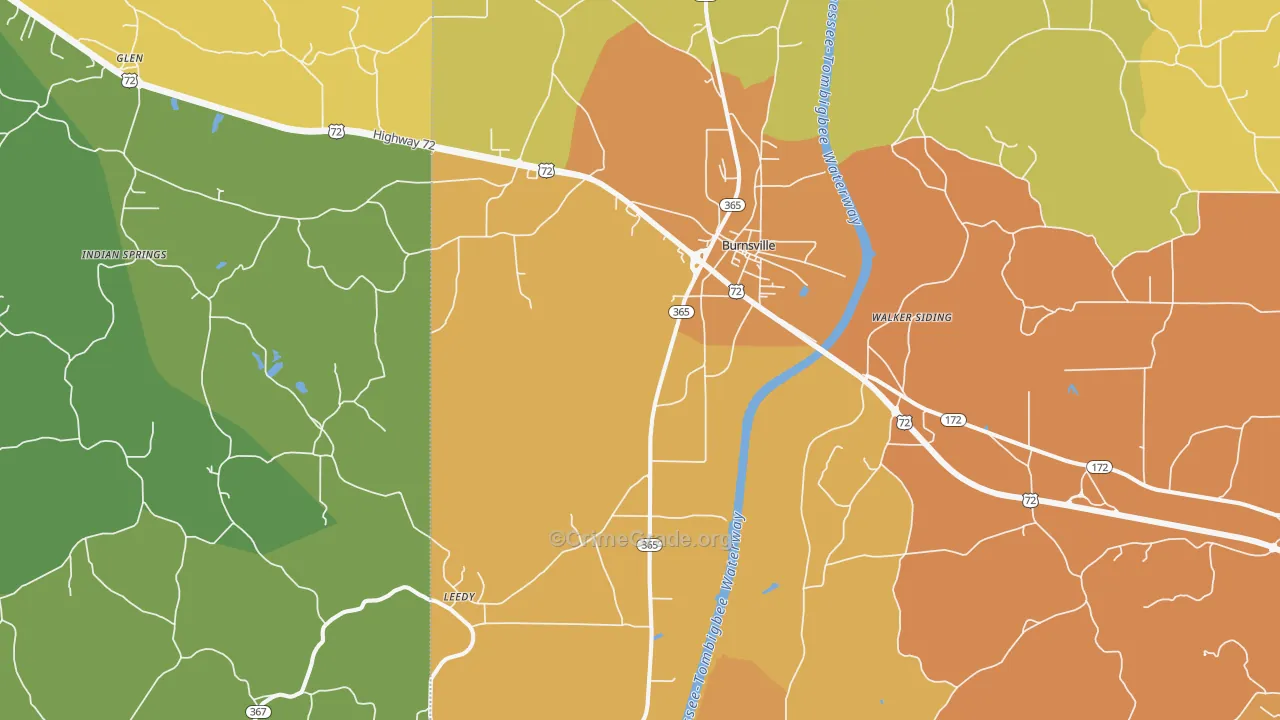 38833, MS Map of Theft Rates