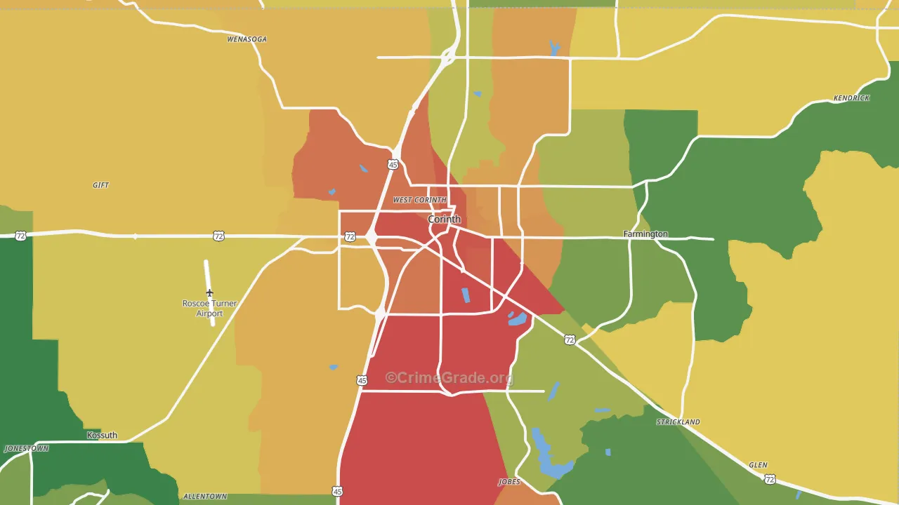 38834, MS Map of Theft Rates