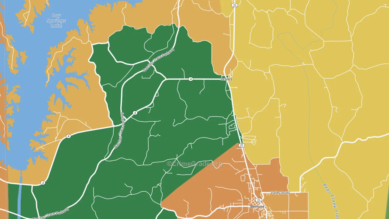 38838, MS Map of Theft Rates