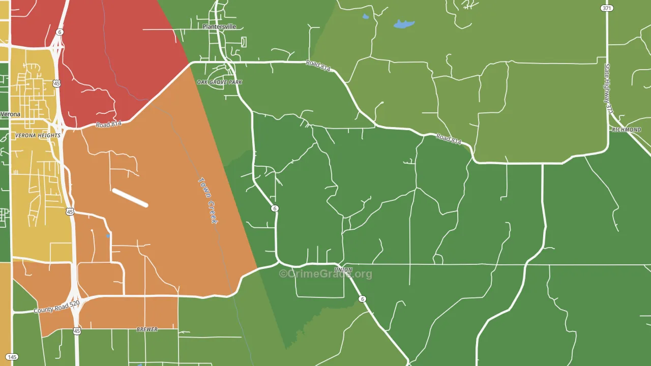 38862, MS Map of Theft Rates
