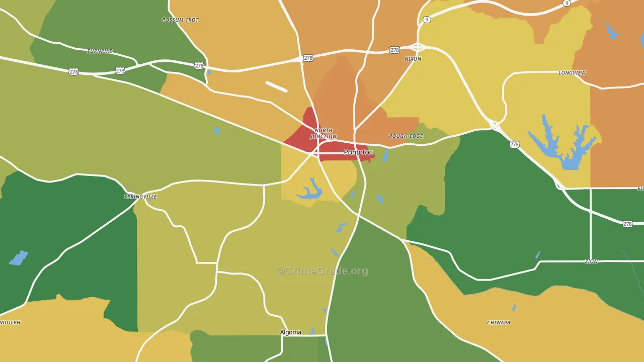 38863, MS Map of Theft Rates