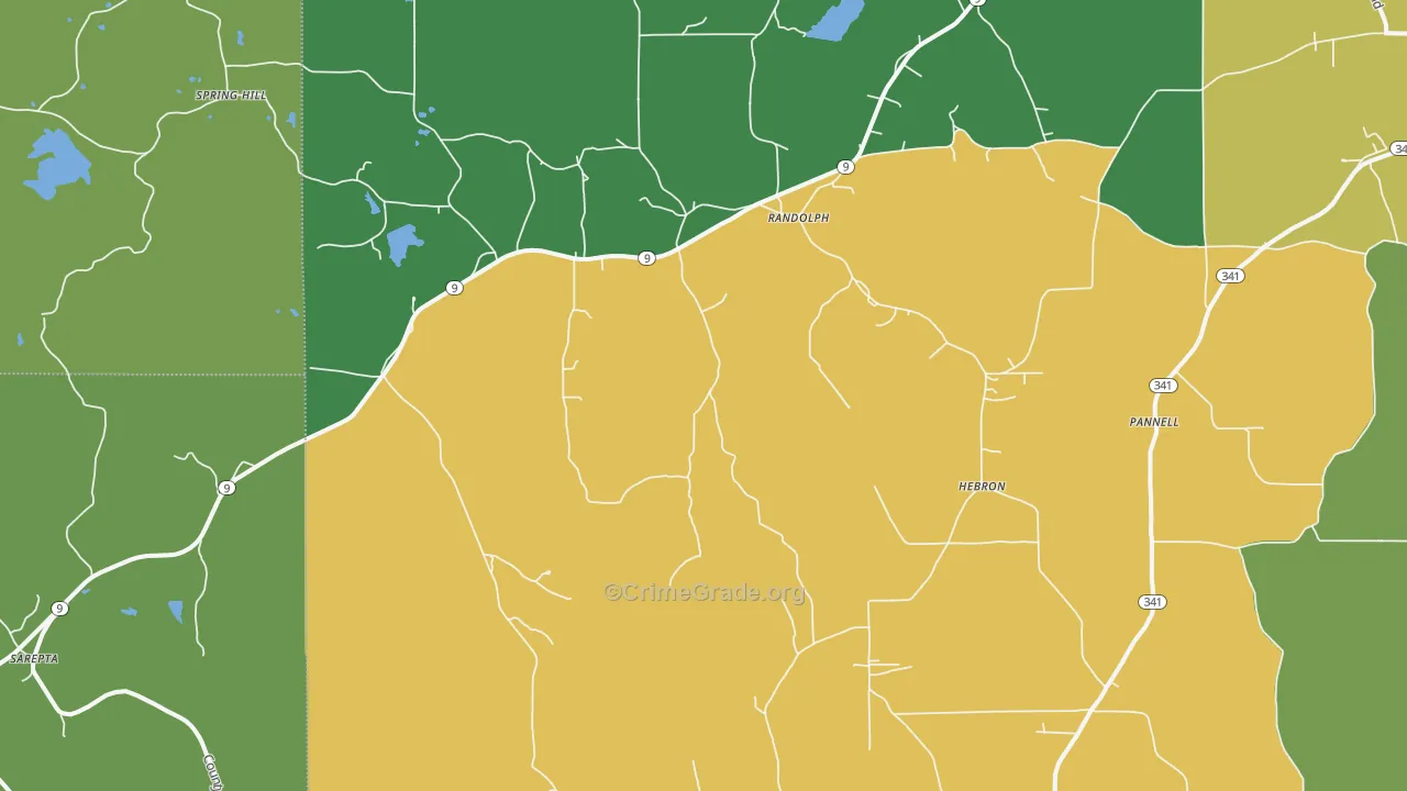 38864, MS Map of Theft Rates