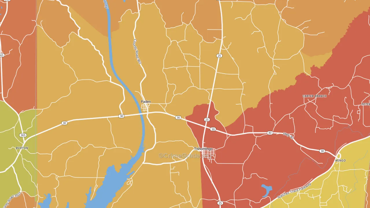 38873, MS Map of Theft Rates