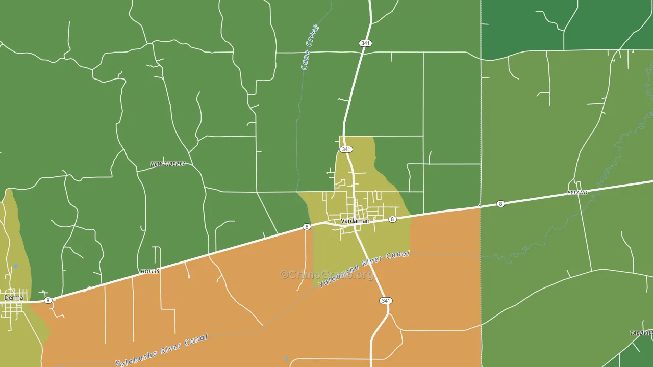 38878, MS Map of Theft Rates