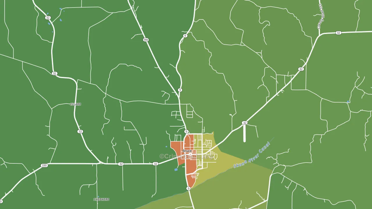 38915, MS Map of Theft Rates
