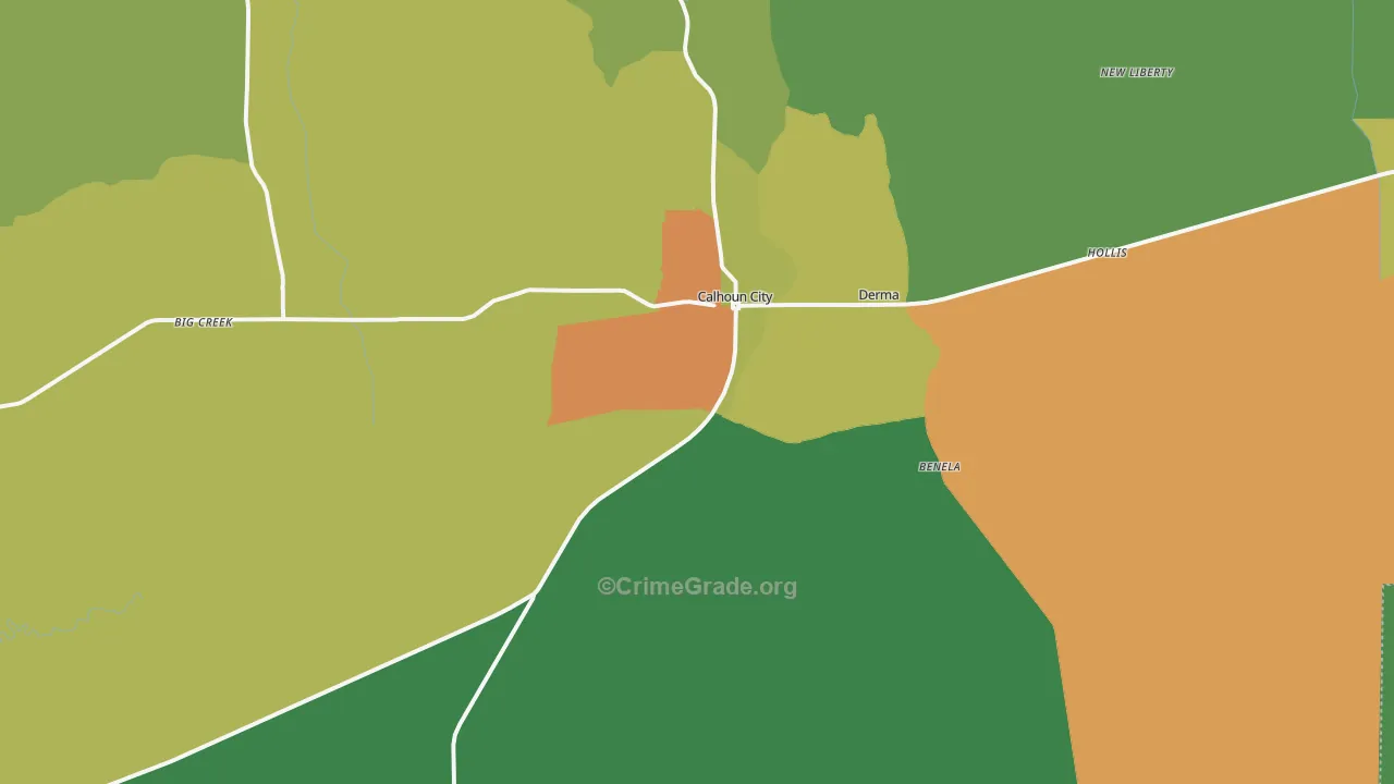 38916, MS Map of Theft Rates