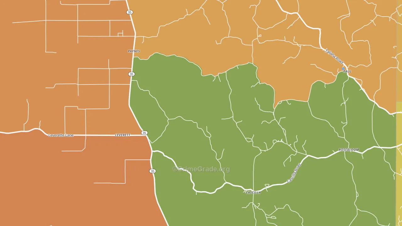 38920, MS Map of Theft Rates