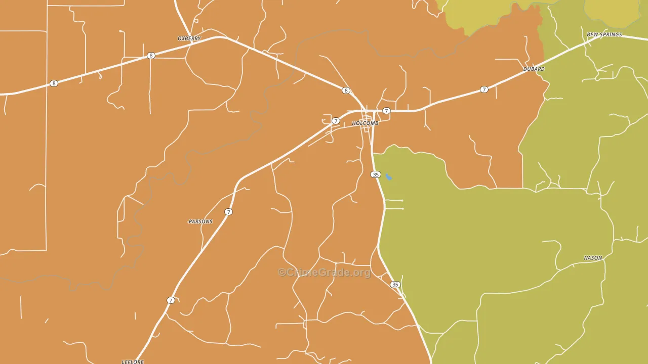 38940, MS Map of Theft Rates