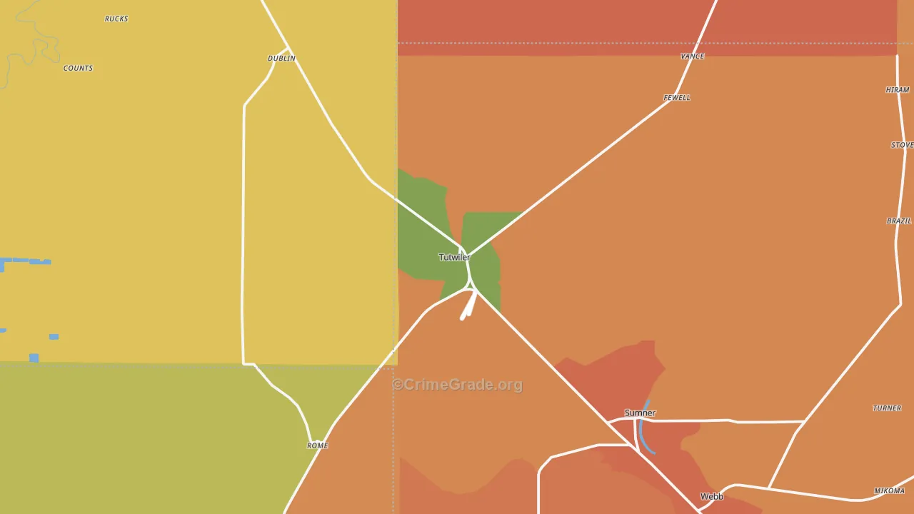 38963, MS Map of Theft Rates