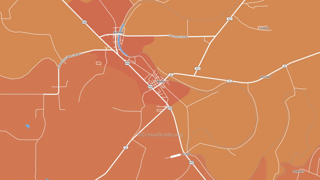 38966, MS Map of Theft Rates