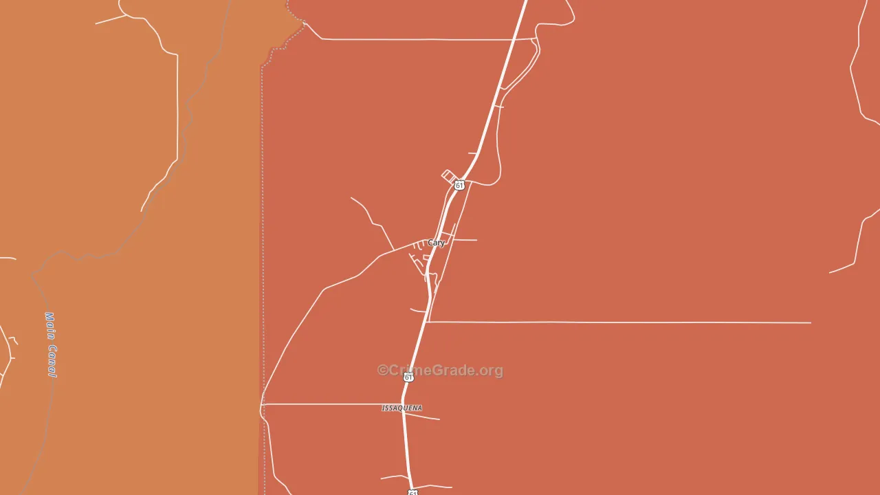 39054, MS Map of Theft Rates