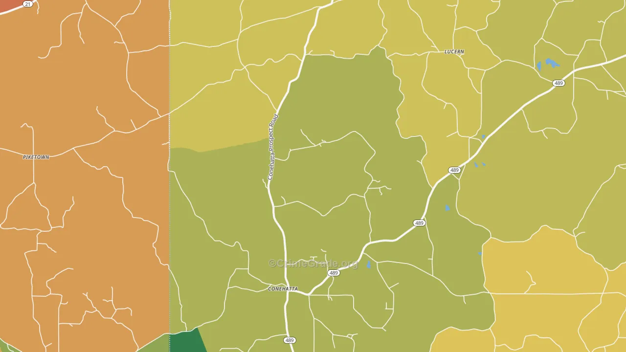 39057, MS Map of Theft Rates