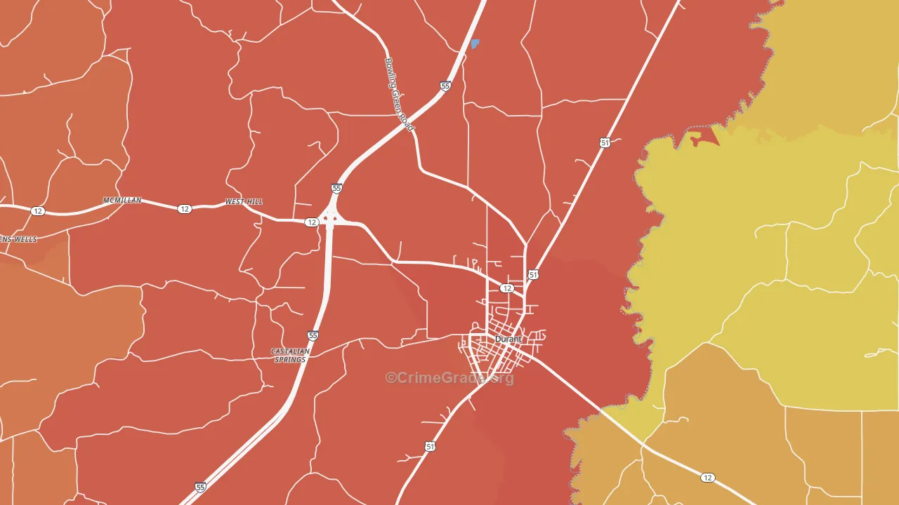 39063, MS Map of Theft Rates