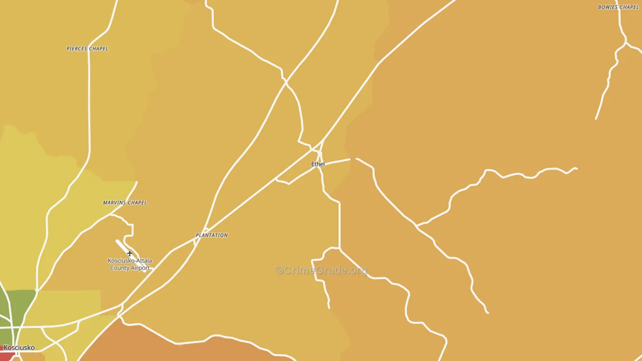 39067, MS Map of Theft Rates