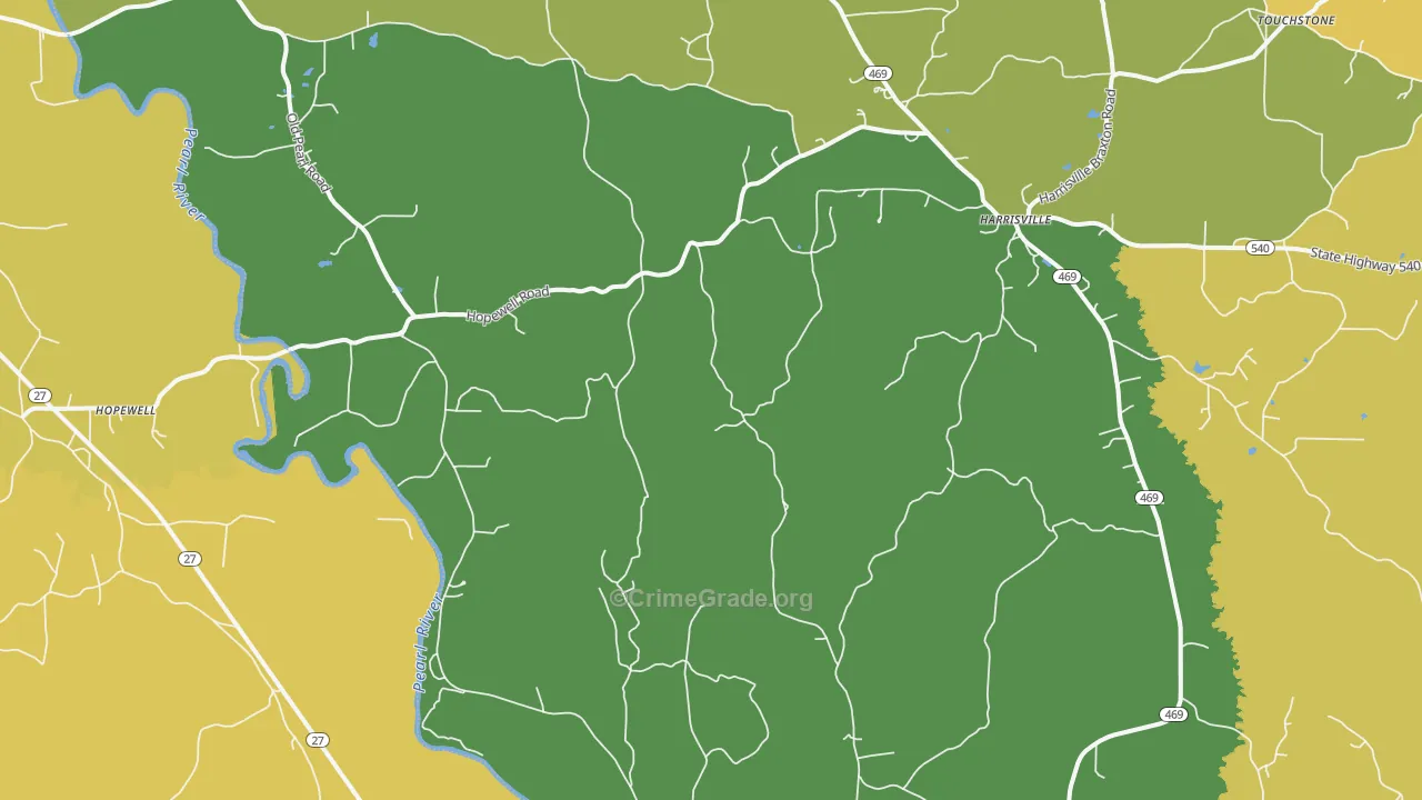 39082, MS Map of Theft Rates