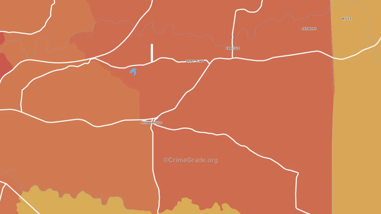 39086, MS Map of Theft Rates
