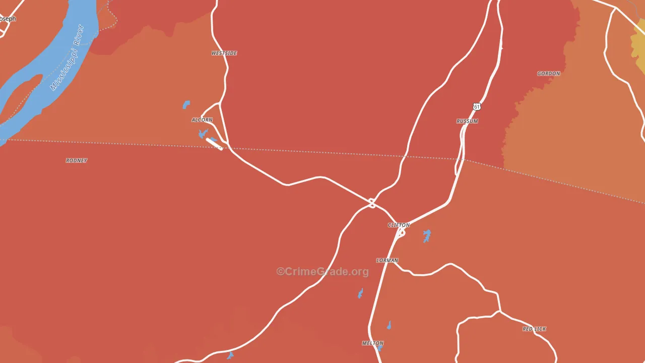 39096, MS Map of Theft Rates