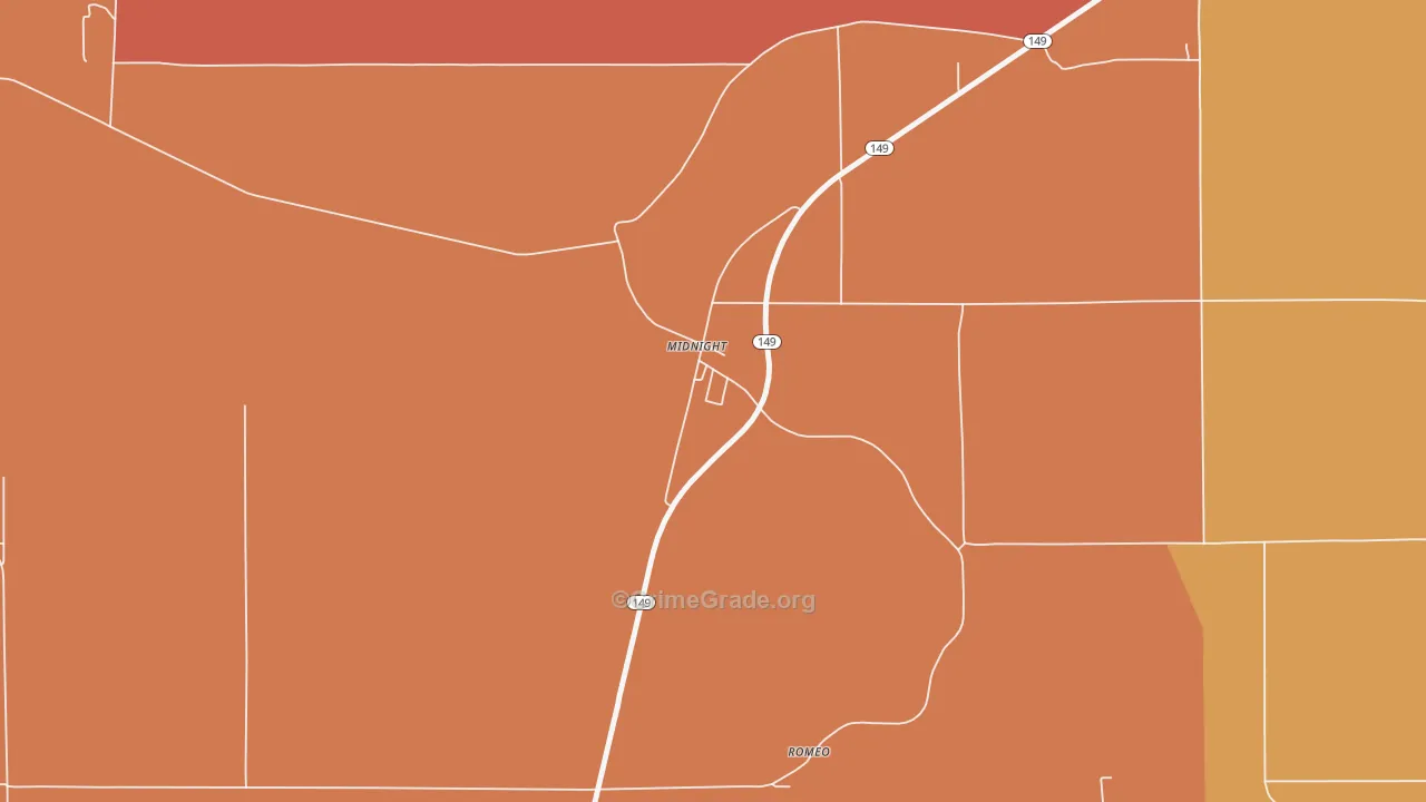 39115, MS Map of Theft Rates