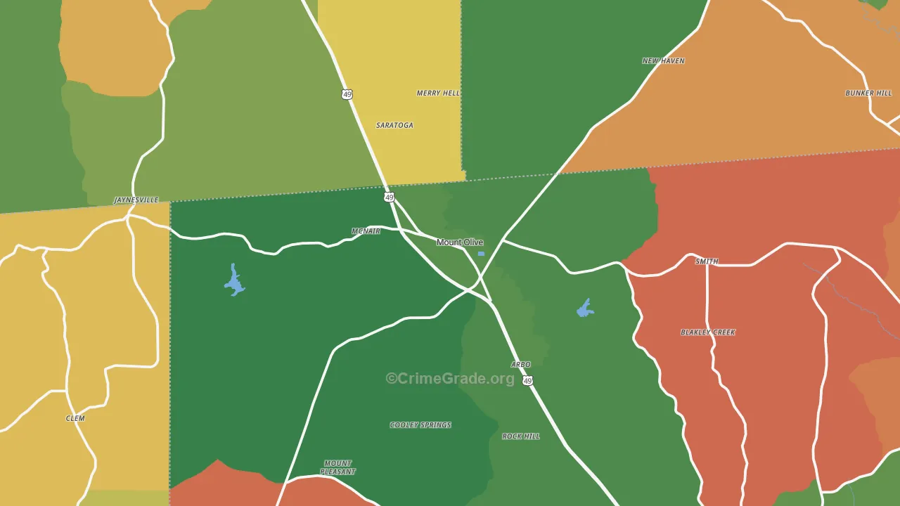 39119, MS Map of Theft Rates