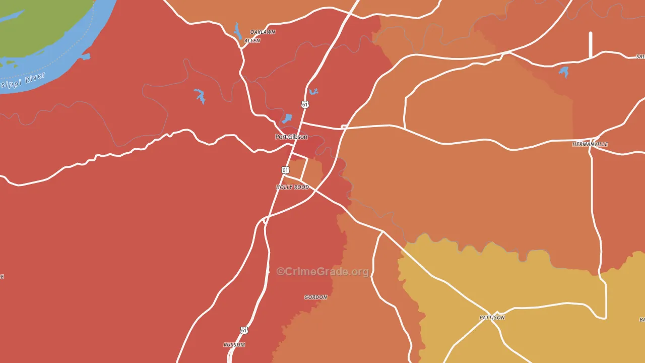 39150, MS Map of Theft Rates