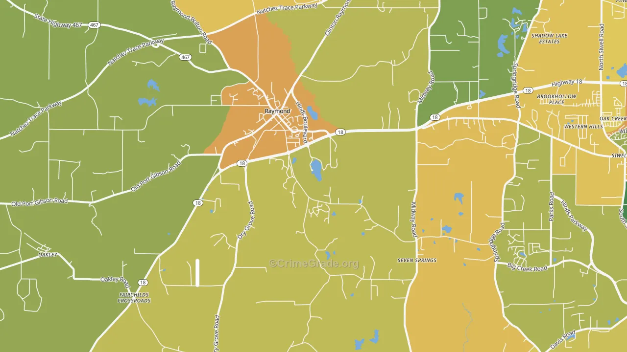 39154, MS Map of Theft Rates