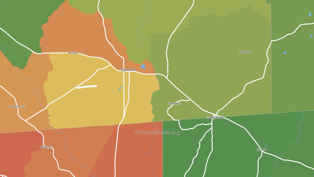 39168, MS Map of Theft Rates